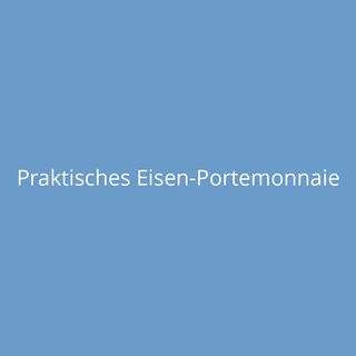 Praktisches Eisen-Portemonnaie