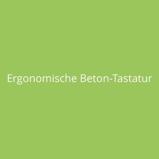 Ergonomische Beton-Tastatur