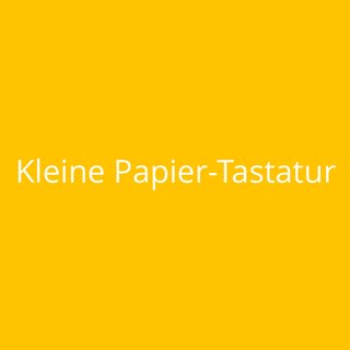 Kleine Papier-Tastatur