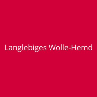 Langlebiges Wolle-Hemd