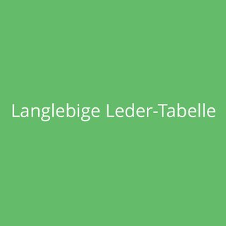 Langlebige Leder-Tabelle