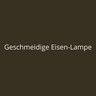Geschmeidige Eisen-Lampe