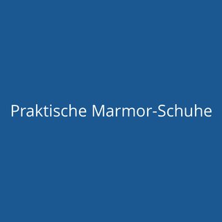Praktische Marmor-Schuhe