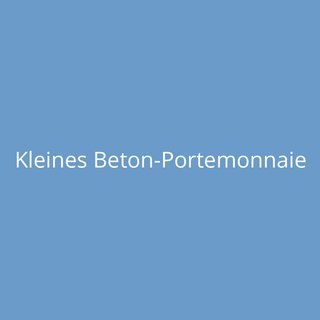 Kleines Beton-Portemonnaie