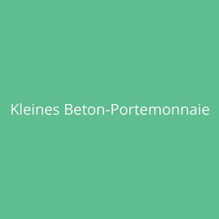 Kleines Beton-Portemonnaie