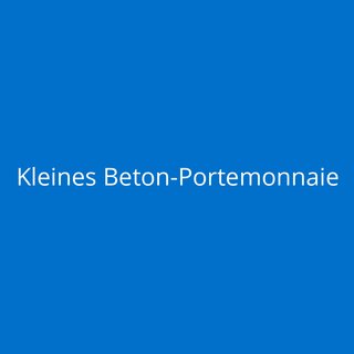 Kleines Beton-Portemonnaie