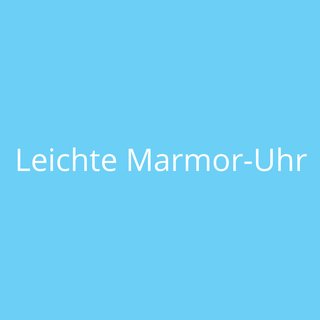 Leichte Marmor-Uhr