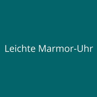 Leichte Marmor-Uhr