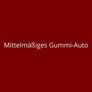 Mittelmiges Gummi-Auto