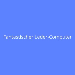 Fantastischer Leder-Computer